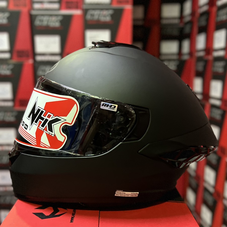 HELM NHK Mark 1 Elite Solid Black Doff SV HELM NHK FULL FACE