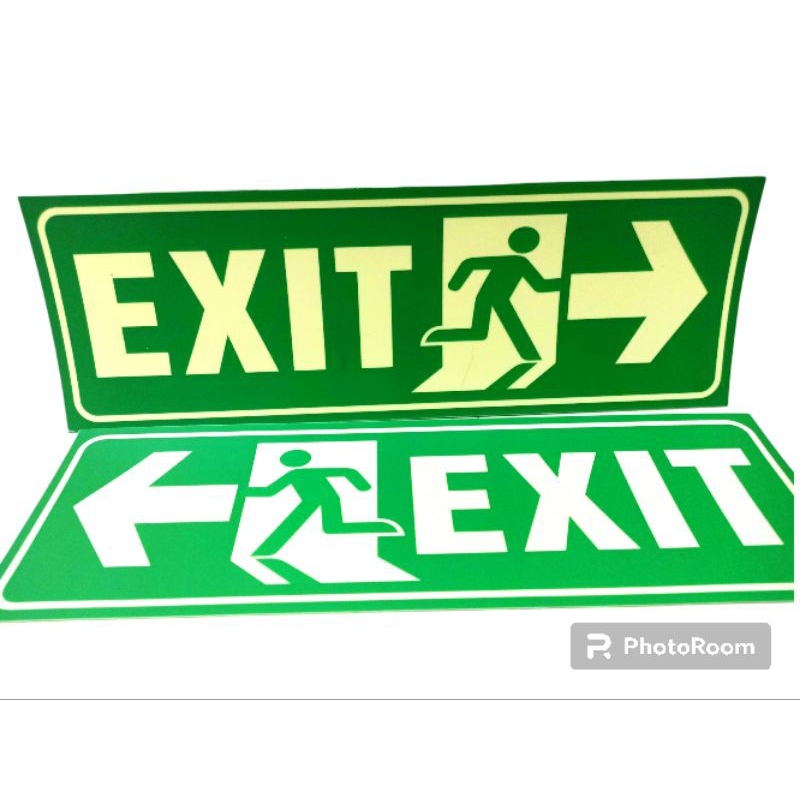 

SIGN STIKER EXIT ( GLOW In THE DARK ) UK 10 X 30 CM