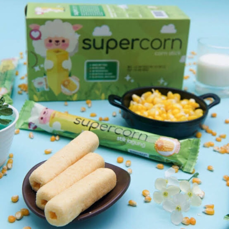 

SUPERCORN STIK JAGUNG NON MSG / Super Corn / Snack Cemilan Anak NON MSG Halal Super Corn