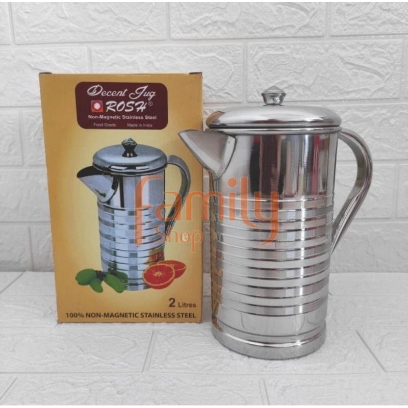 PITCHER / WATER JUG / DECENT JUG STAINLESS ROSH 2L