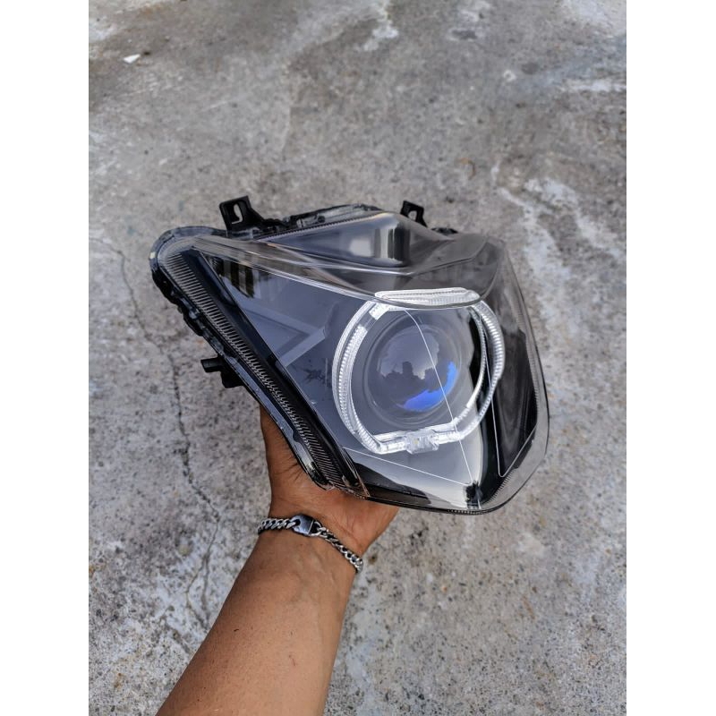lampu Beat 2017/2018 set biled projector 2,5 inch AES turbo SE  reflektor lampu depan beat 2017/2018