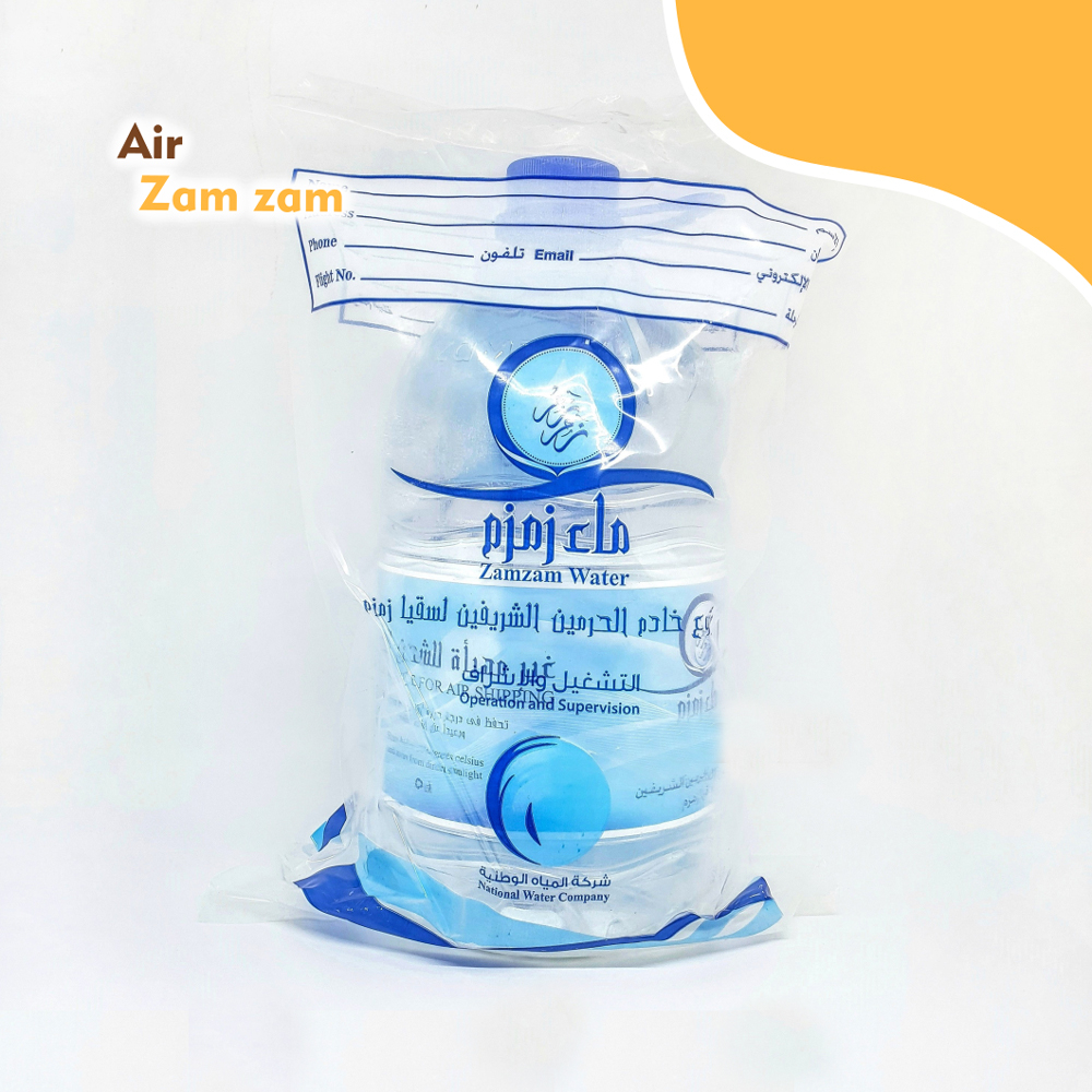 

Air Zamzam Zam Zam Water 5 liter ASLI