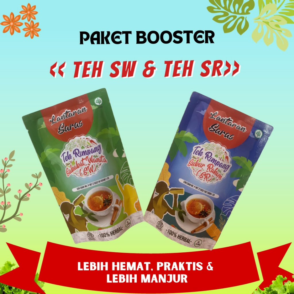 

Paket Booster Teh SW & Teh SR | Teh Rimpang Booster JSR | Booster Promil | JSR Promil