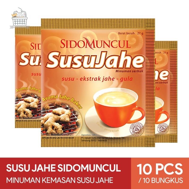 Susu Jahe Sidomuncul - Minuman Susu Jahe Sidomuncul - 10 Sachet