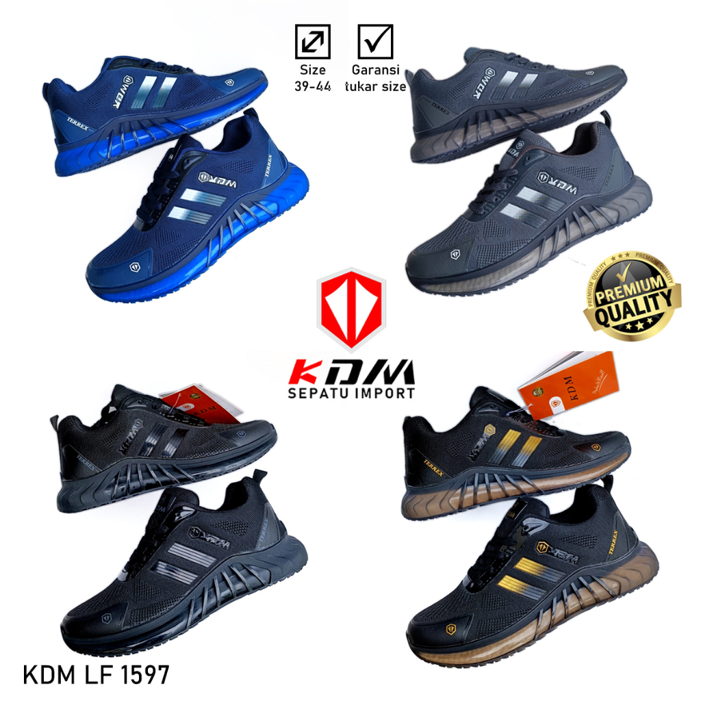 Sepatu Olahraga Lari Sepatu Running Sepatu Pria & Wanita Premium Import KDM LF 1597