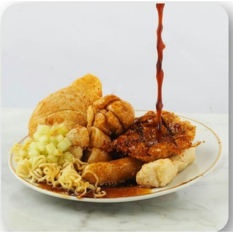 

Pempek ikan campur palembang asli isi 10