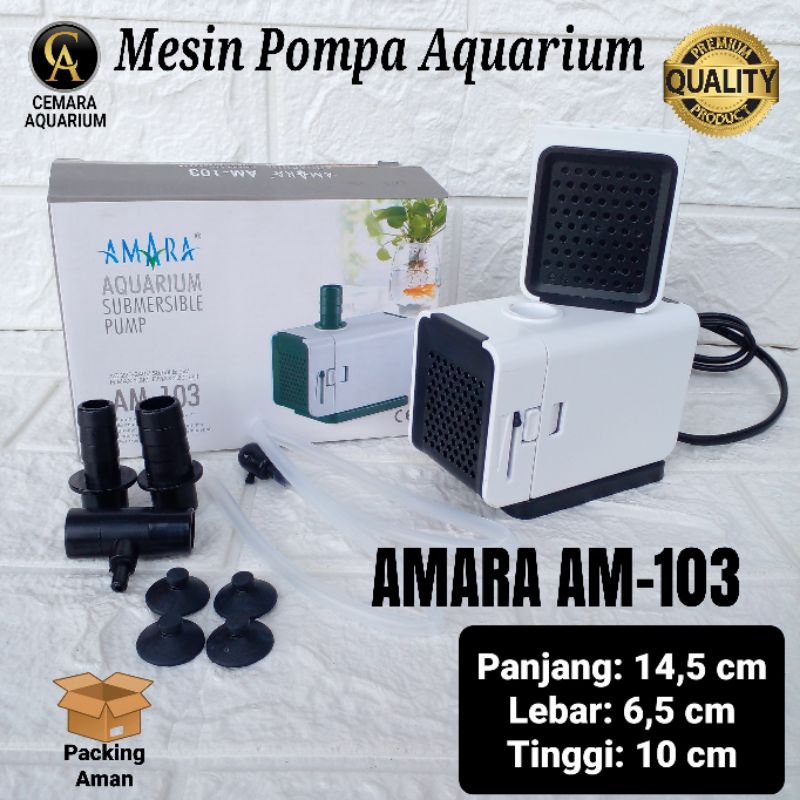 mesin pompa aquarium/ AMARA AM-103/ pompa/ pompa aquarium/ pompa akuarium/ pompa air aquarium/ pompa