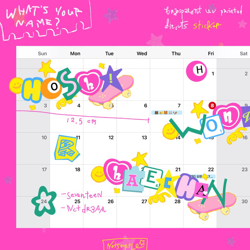 

notsouffle - name: seventeen nct dream sticker