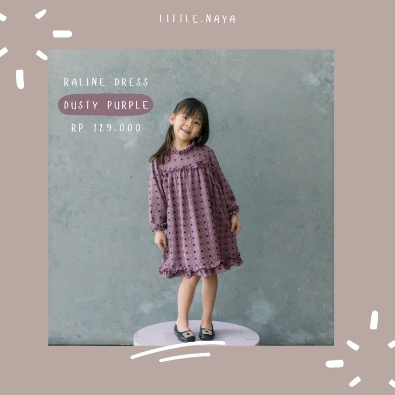 LITTLE NAYA - RALINE DRESS | Dress Anak size 2-8y