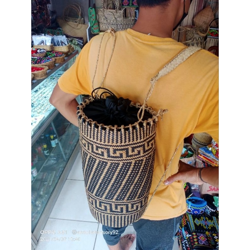Tas Rotan Anjat Ransel kalimantan