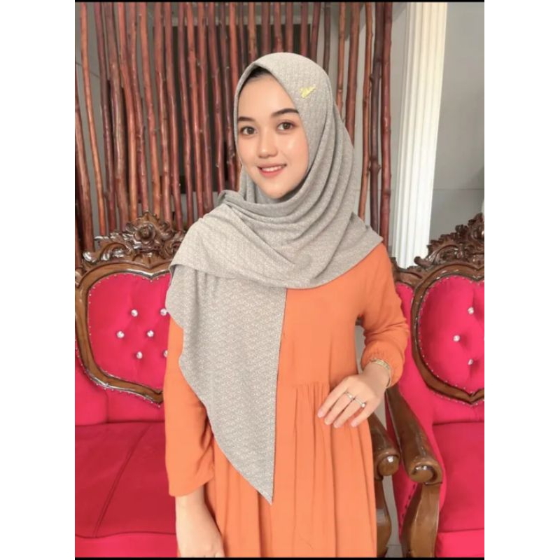hijab segitiga instan alona motif jersi mamosa non pet