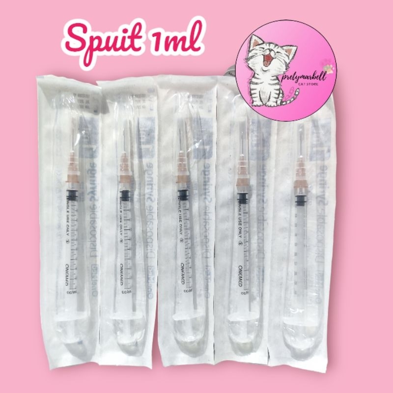 Spuit Sepetan Pipet Spet Kucing Hewan 1ml 3ml Murah
