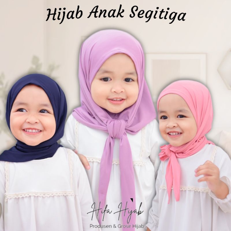 Jilbab Instan Anak / Kerudung Anak Perempuan / Hijab Anak Segitiga Instan