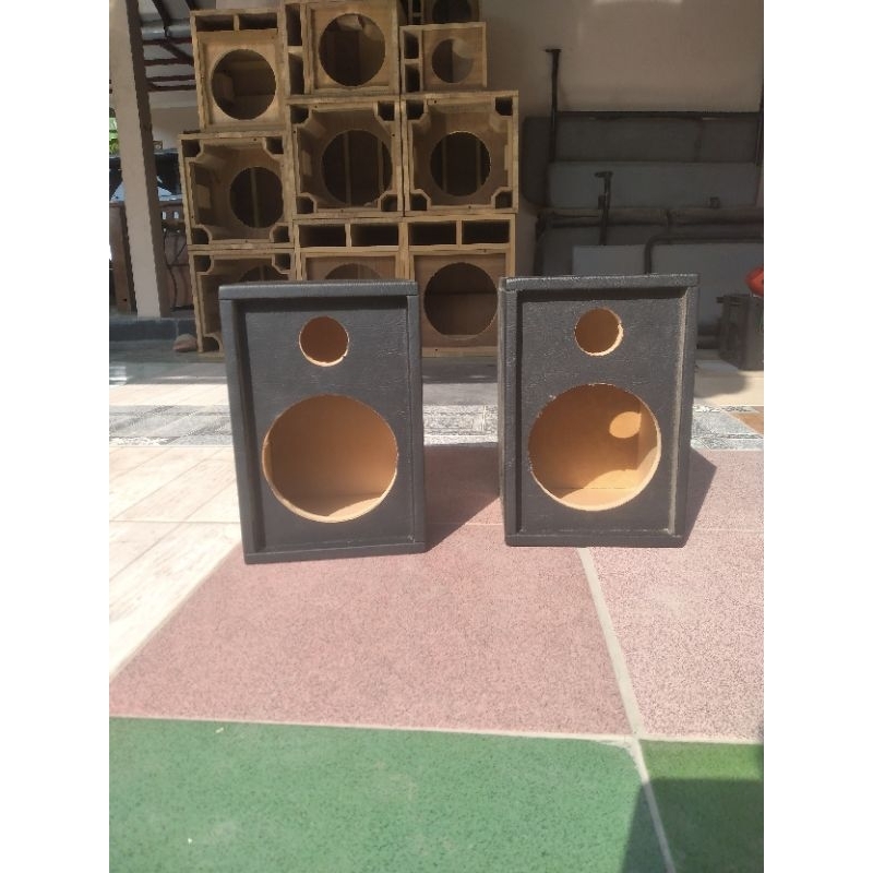 Box 6inch + tweeter singgel universal lapis vinyl