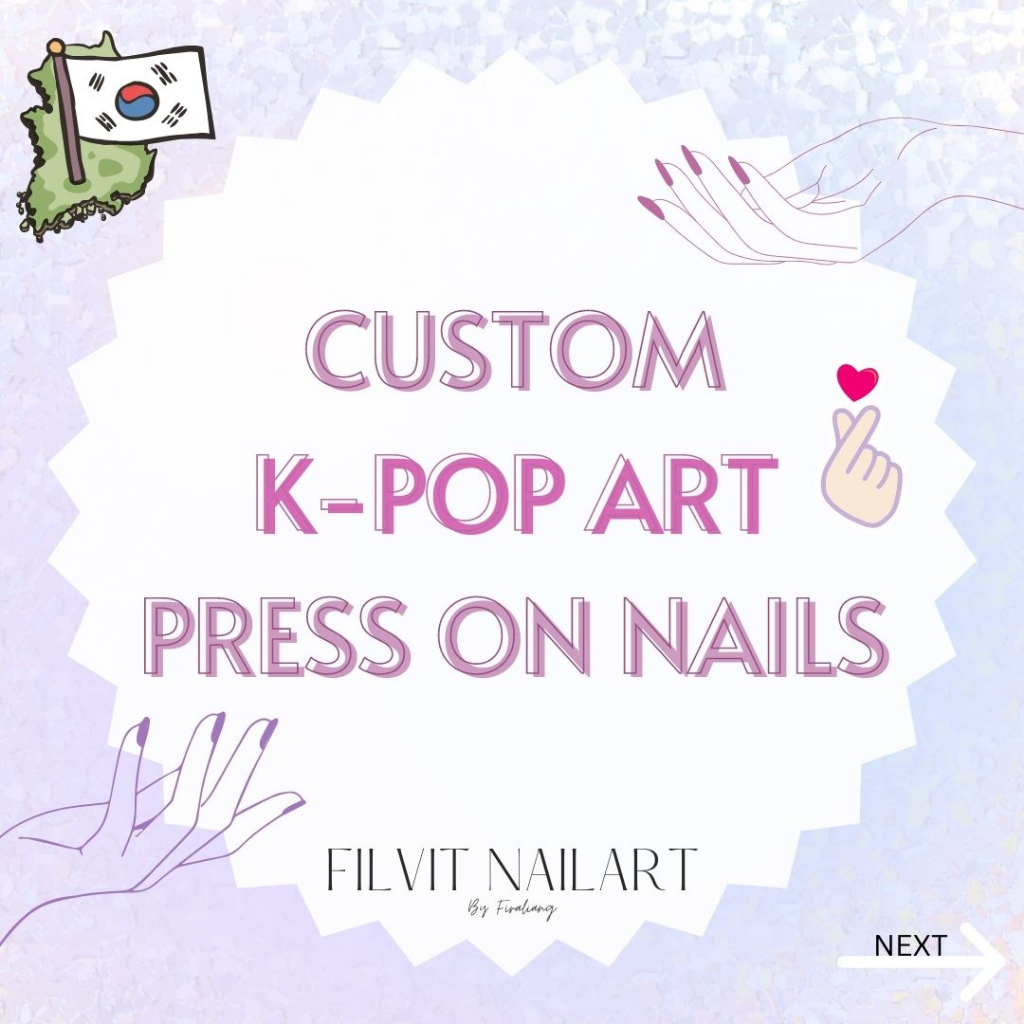 CUSTOM HAND ART KPOP FAKE NAILS | CUSTOM FAKE NAILS / PRESS ON NAILS | FILVIT.NAILART | BTS | NCT | 