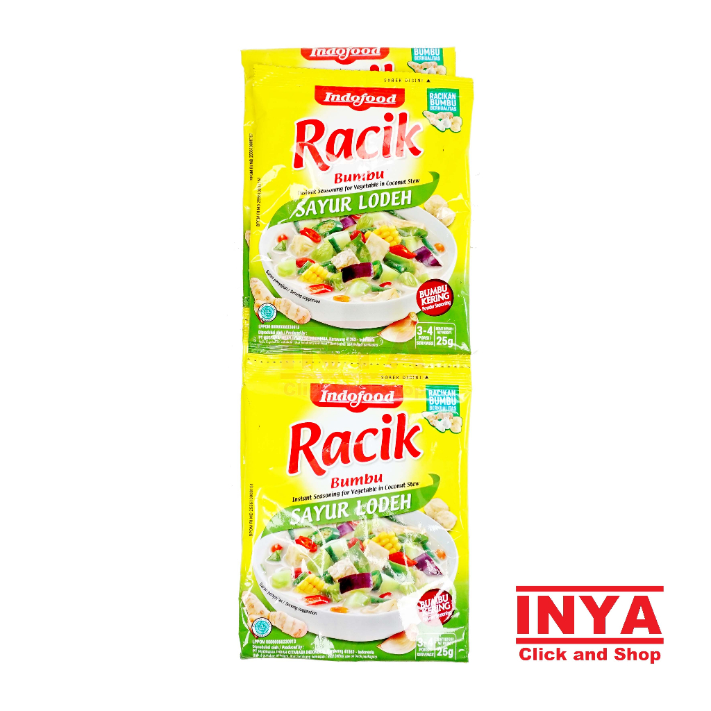 

Racik Bumbu Sayur Lodeh 1 Renceng 10x25gr Indofood - Instant Seasoning