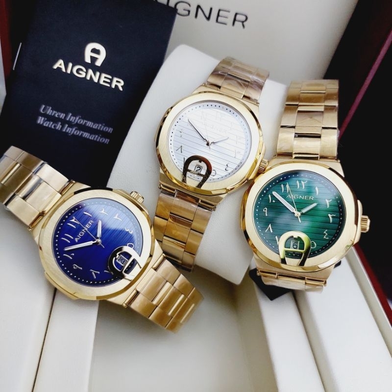 Aigner Taviano Gold Arabic A113100 Original Jam Tangan Wanita