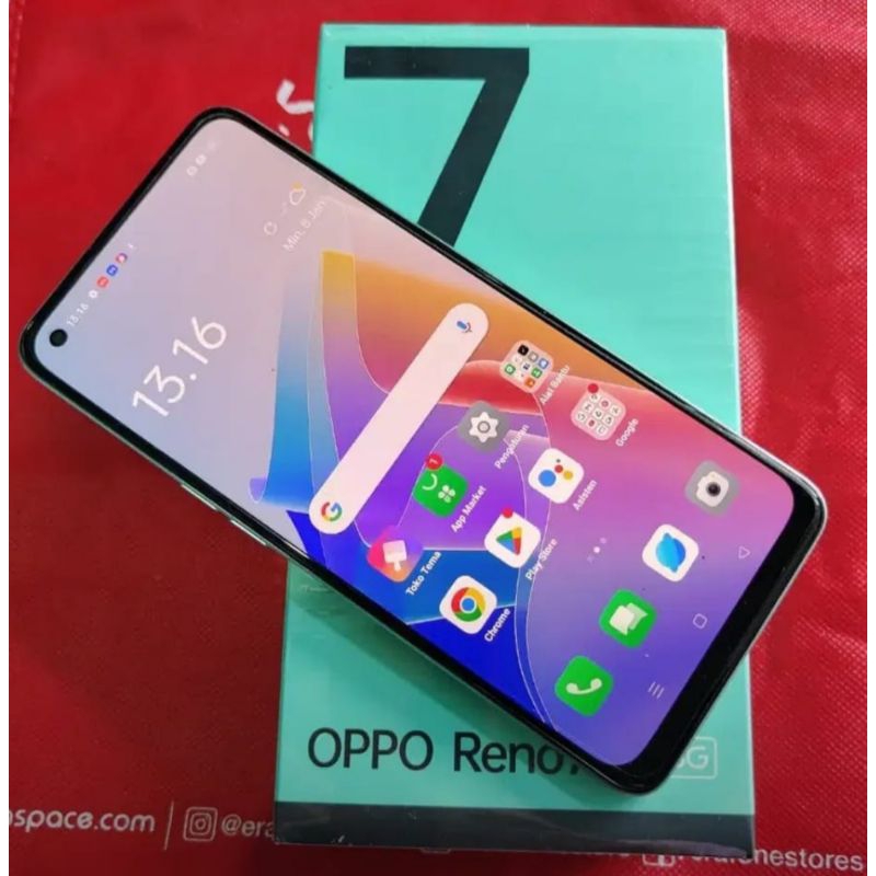Oppo Reno 7z 7 z 5G 8GB/128GB (SECOND) seken lengkap murah bekas banjarmasin berkualitas