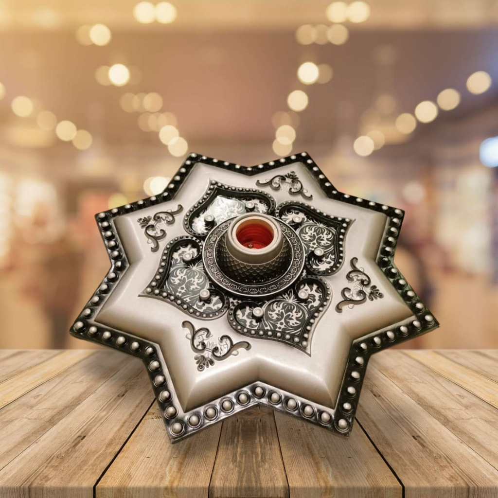 [ COD ] ORNAMEN LAMPU PLAFON PVC 30x30 / ORNAMEN LAMPU PLAFON PVC / FITTING ORNAMEN PVC/FITING HIAS