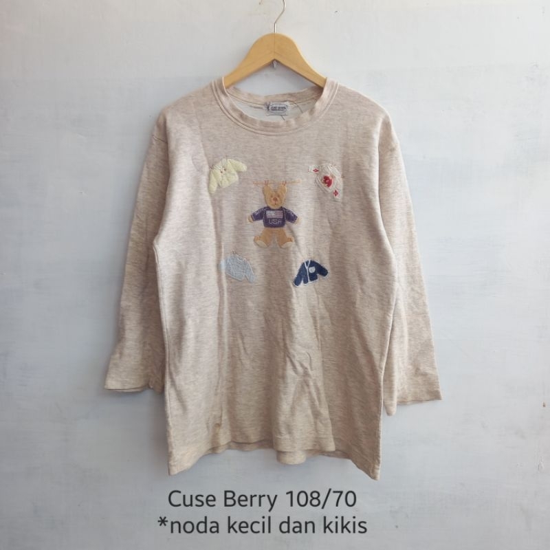 R-CUSE BERRY LD:108 PJ:70 SWEATER WANITA (-NODA KECIL, KIKIS LEHER)