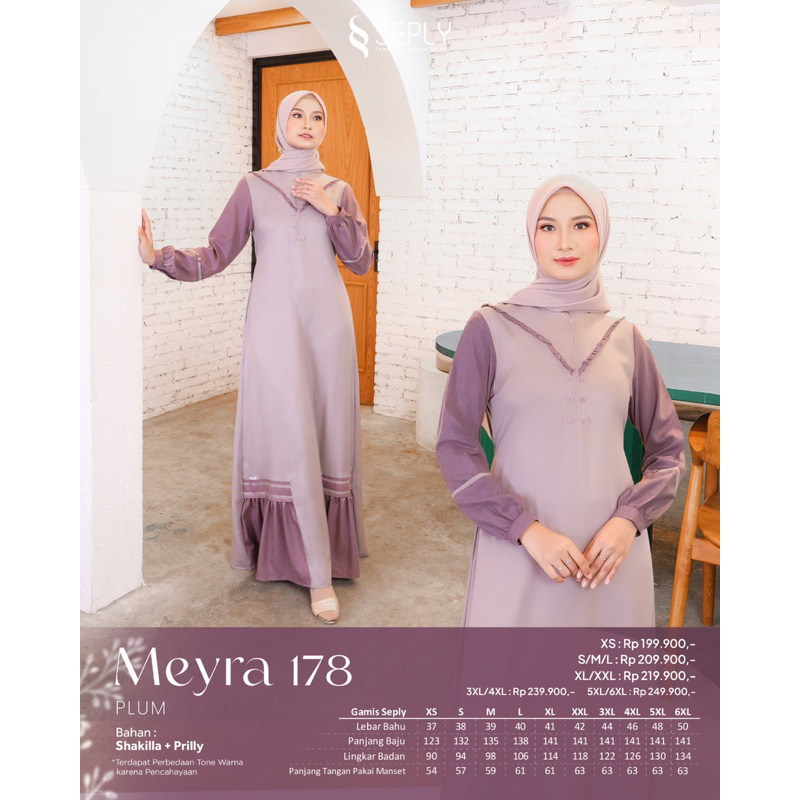 SEPLY GAMIS MUSLIM WANITA TERBARU MEYRA 178