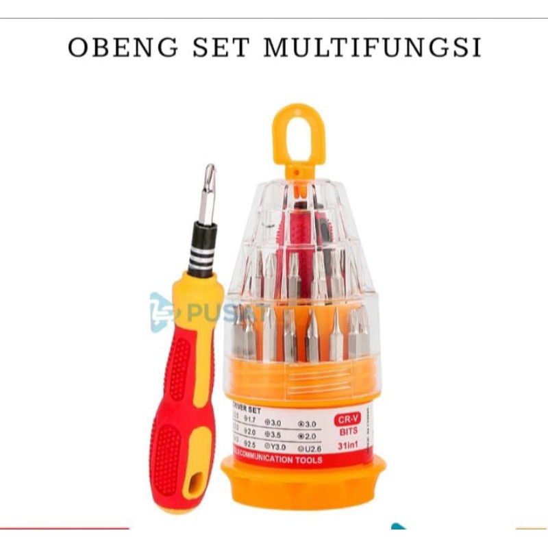 Obeng Full Set Multifungsi Obeng magnet