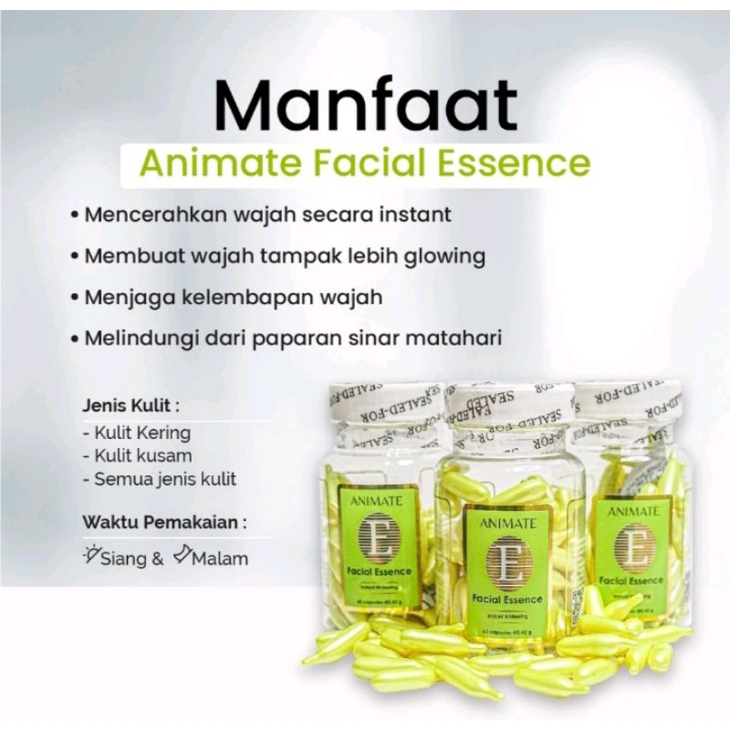 Animate facial essence serum vitamin E original BPOM