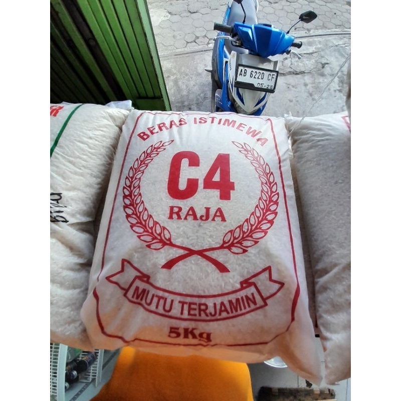 

murah beras pulen asli delanggu C4 RAJA kemasan 5kg