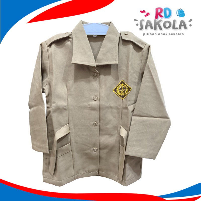 Baju Sekolah SD Pramuka Cewek Panjang / Seragam Sekolah RIDHO