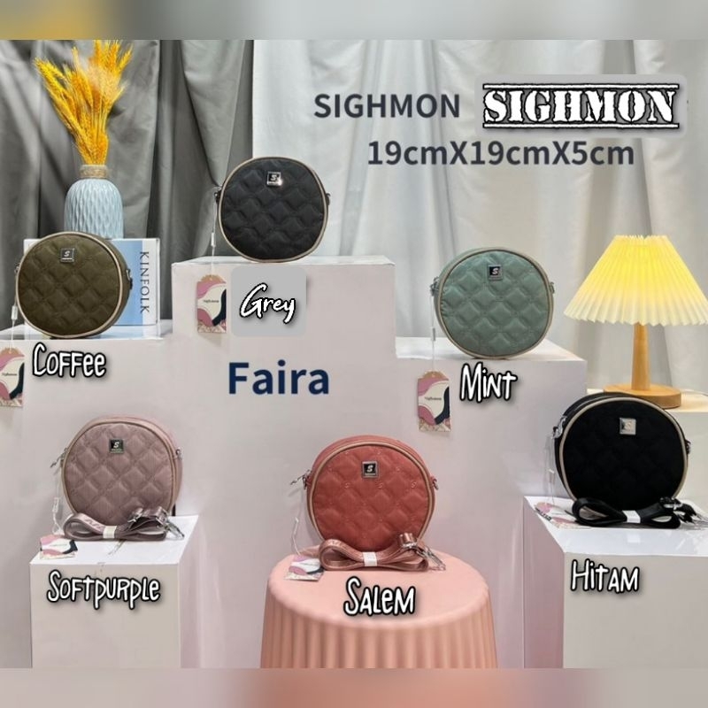 TAS SELEMPANG WANITA ORI SIGHMON KANVAS 1 Sleting SG555