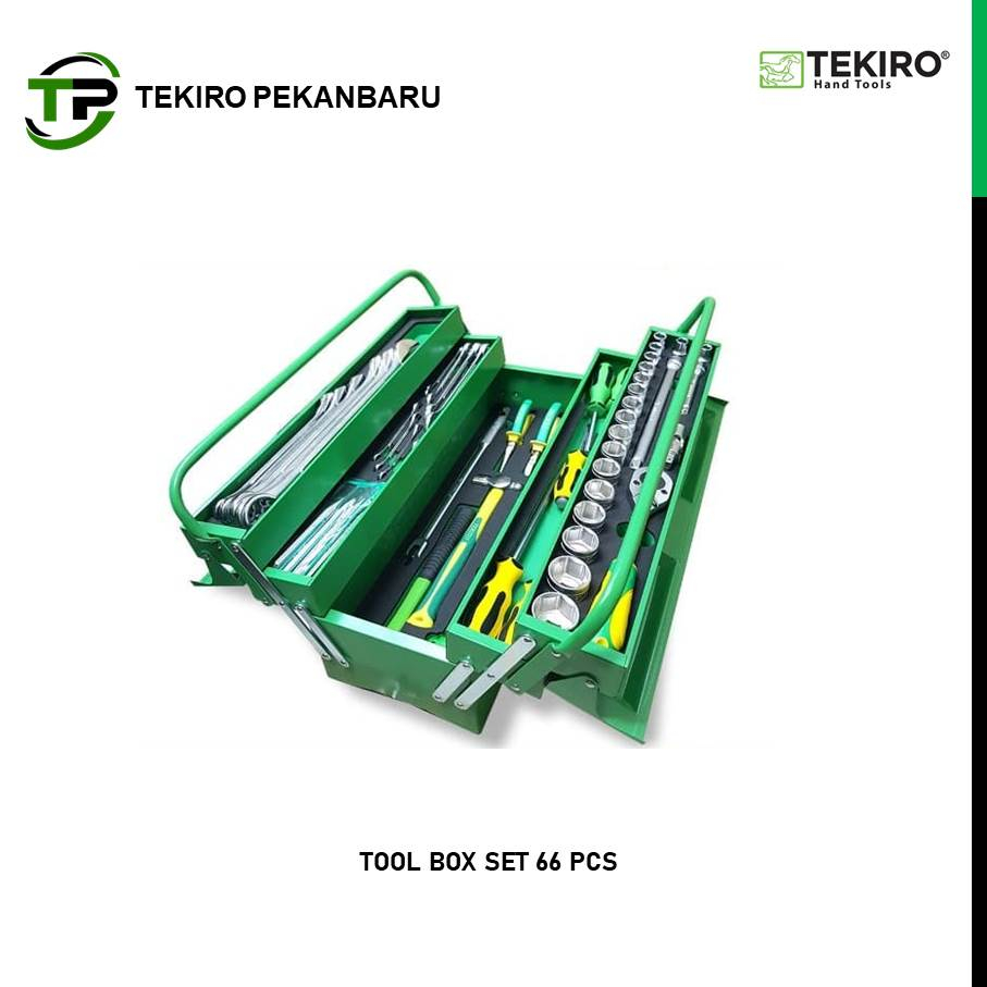 TEKIRO TOOL BOX SET 66 PCS / MEKANIK TOOL BOX