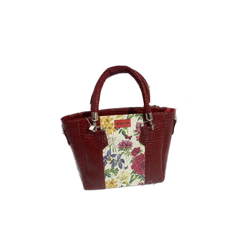 Tas Handle Lonceng Decoupage/Tas Decoupage/Tas Anyaman/Tas Lokal/Tas Bangka