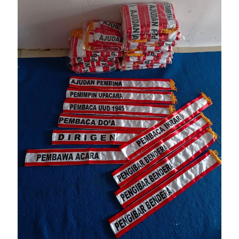 

SELENDANG / SELEMPANG UPACARA CUSTOM READY STOK