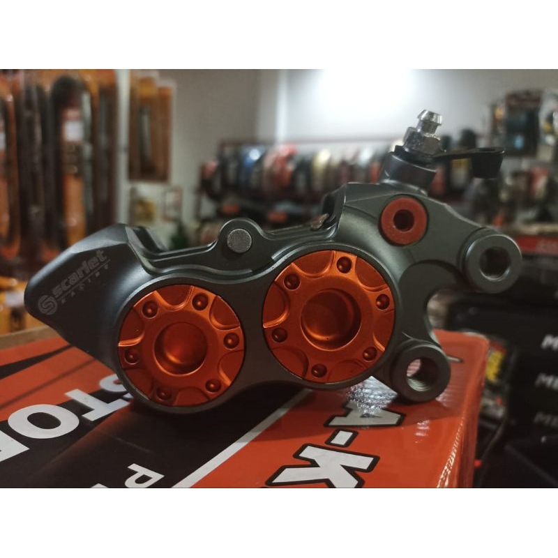 caliper 4 piston scarlet