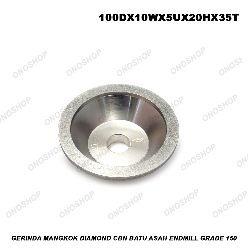 Gerinda Mangkok Diamond CBN Batu Asah Endmill