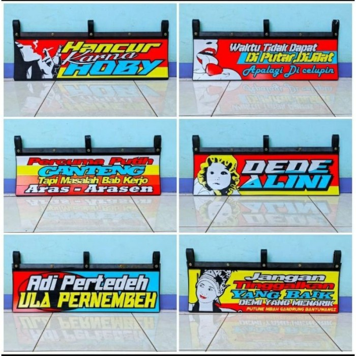 Cutting Stiker Kepet Truk / Stiker Kepet Bus / Stiker Kepet Pick Up MURAH