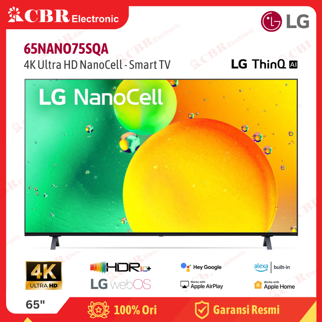 TV LG 65 Inch LED 65NANO75SQA (4K NanoCell-Smart TV)