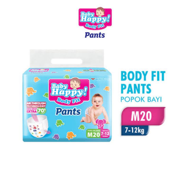 Baby Happy Body Fit Pants Popok Celana M-20