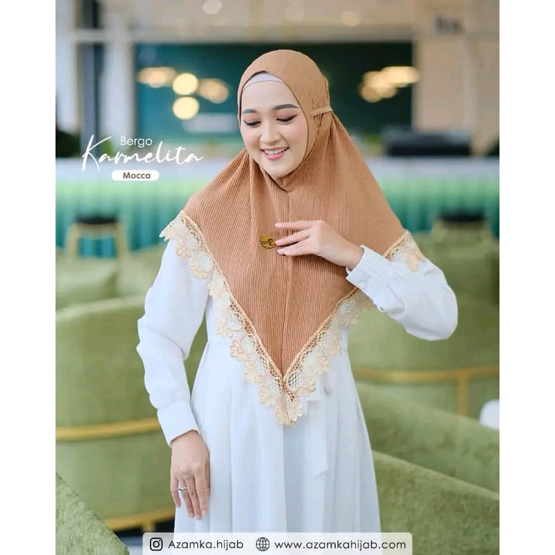HIJAB INSTAN KARMELITA by AZAMKA FAIDH / BERGO POLOS