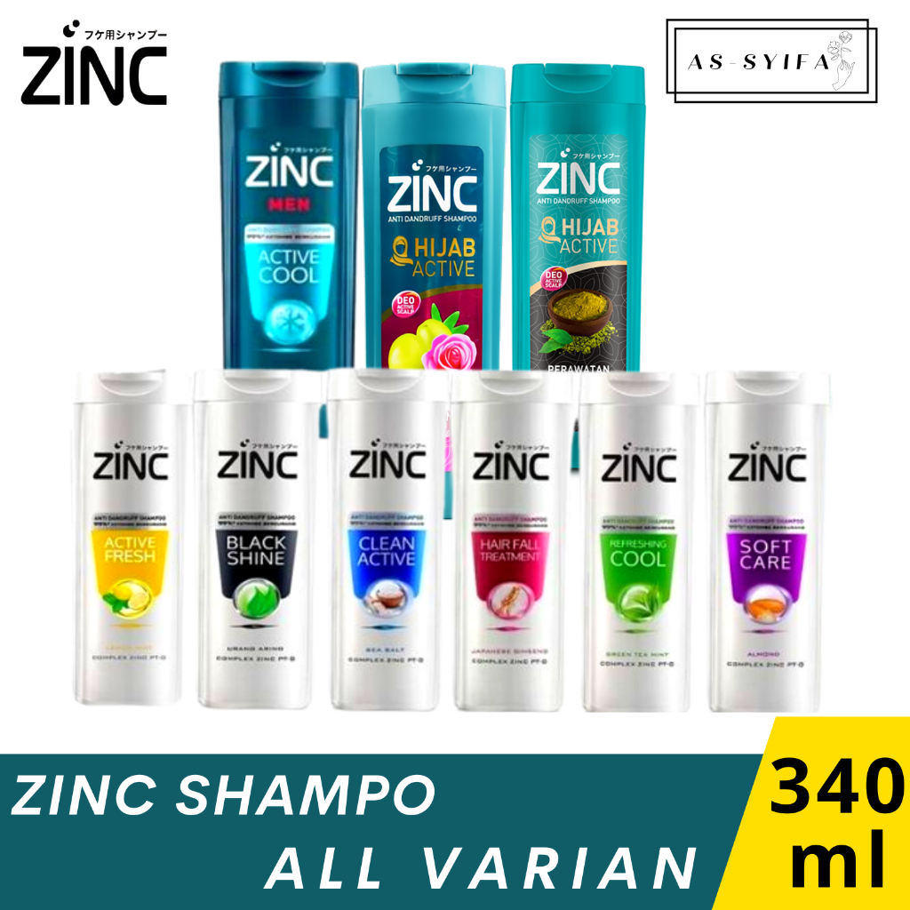 ZINC Shampo All Varian 340ml &170ml – Sampo ZINC / ZINC Refreshing Cool
