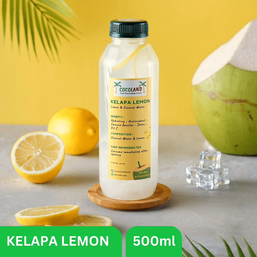 

Air Kelapa Lemon Murni 500ml Fresh Lemon Coconut Water