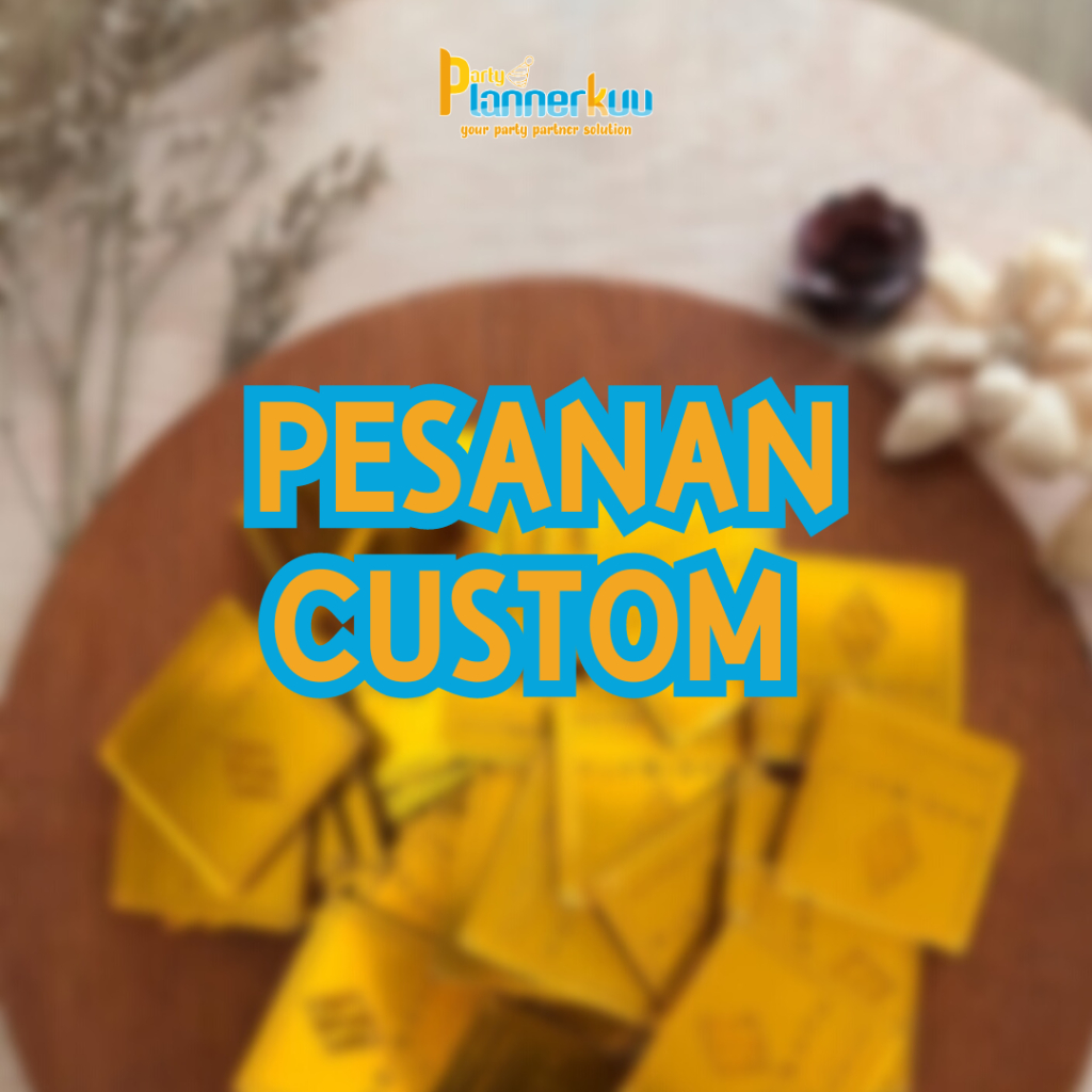 Partyplannerkuu Label Acrylic Custom Bahan Acrylic Mirror gold