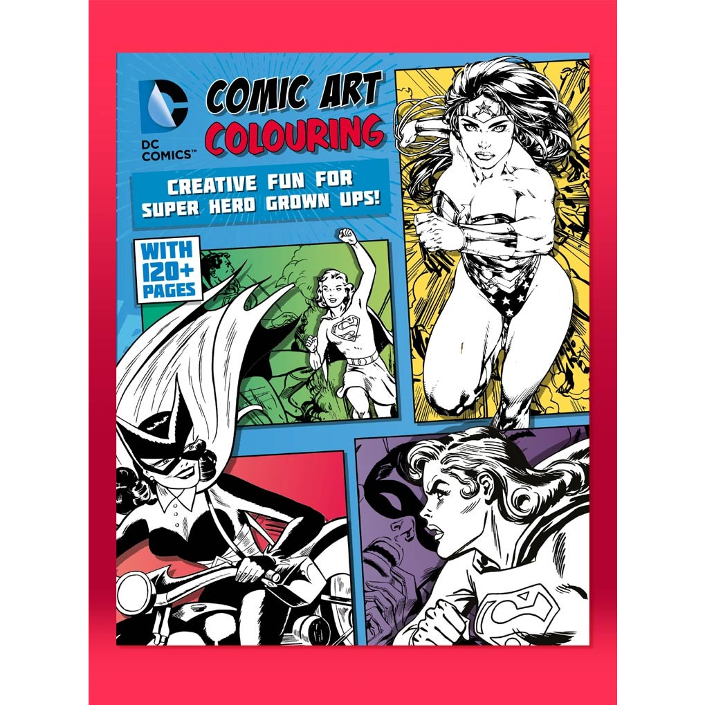 

Creative fun Comic art colouring book super hero marvel