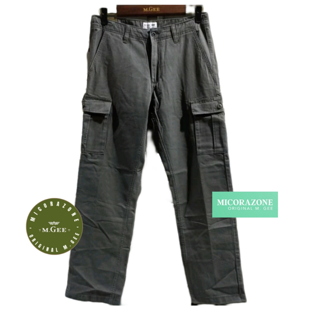 Celana Original MGEE - Celana Cargo Panjang Original MGEE Greg 013 Dark Grey