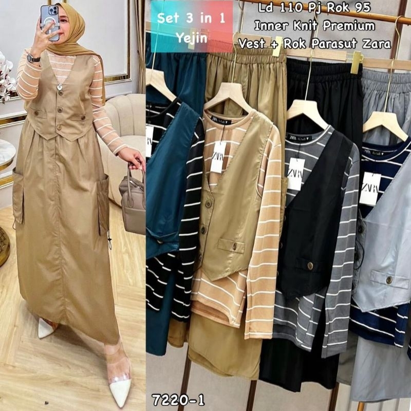 GAMIS WANITA SET 3IN1 YEJIN
