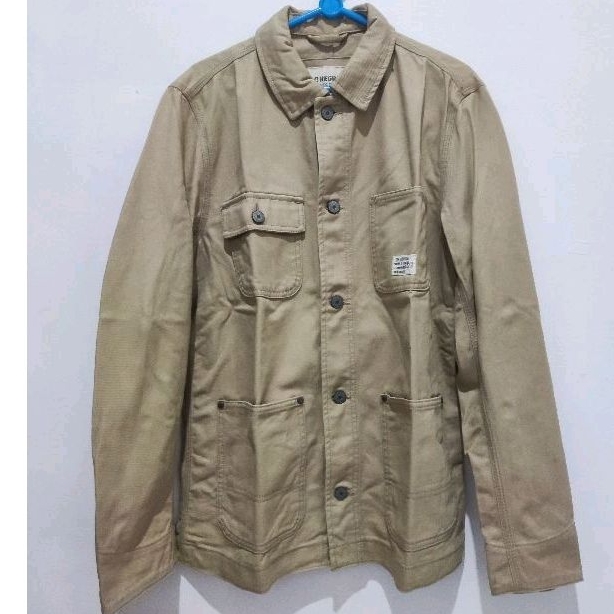 Jaket Denim Pria Parka Brand SPAO Size On Tag L