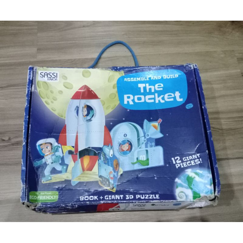 Preloved Sassi Junior 3D Giant Puzzle & Board Book The Rocket