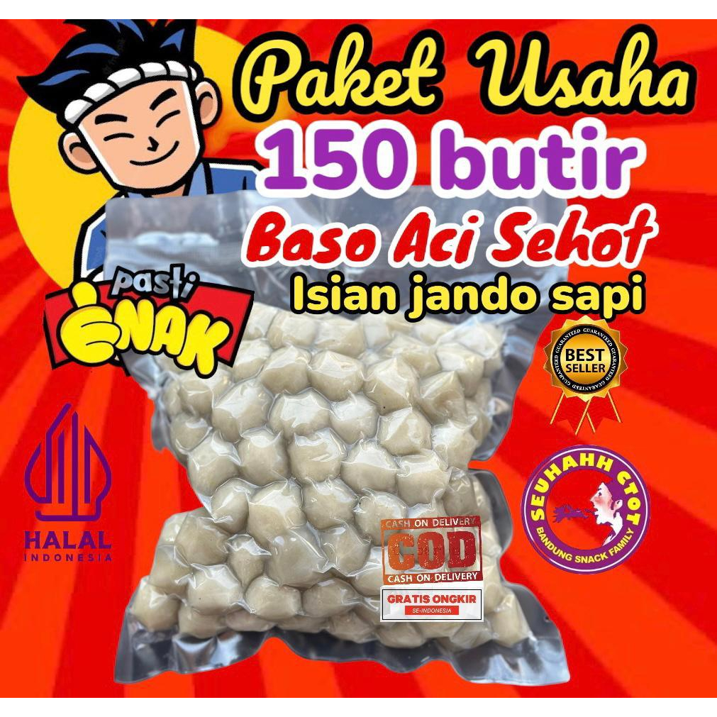 

Paket Usaha 150 butir Baso Aci Isi Tetelan Sapi