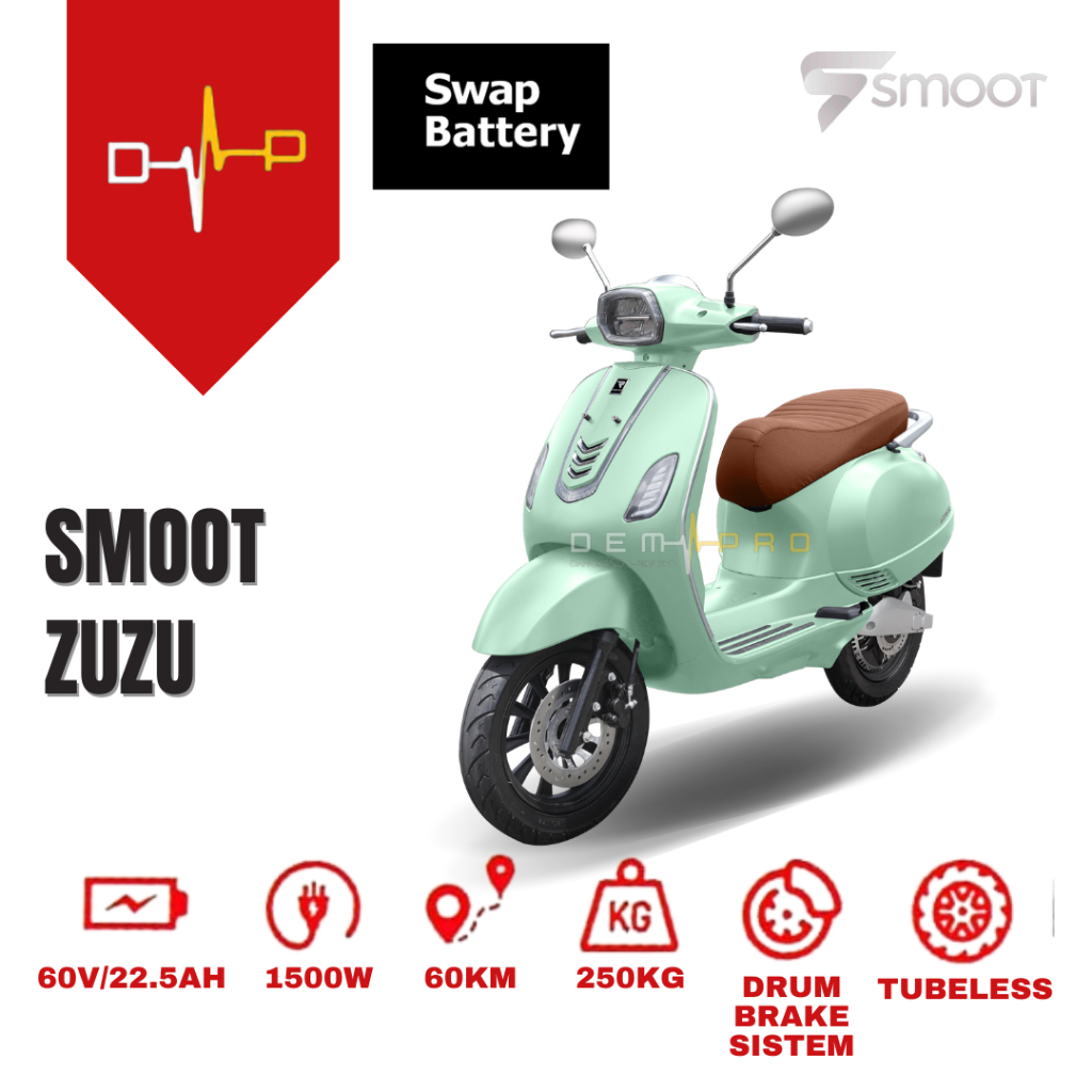 MOTOR LISTRIK SMOOT ZUZU BEKASI SWAP BATTERY