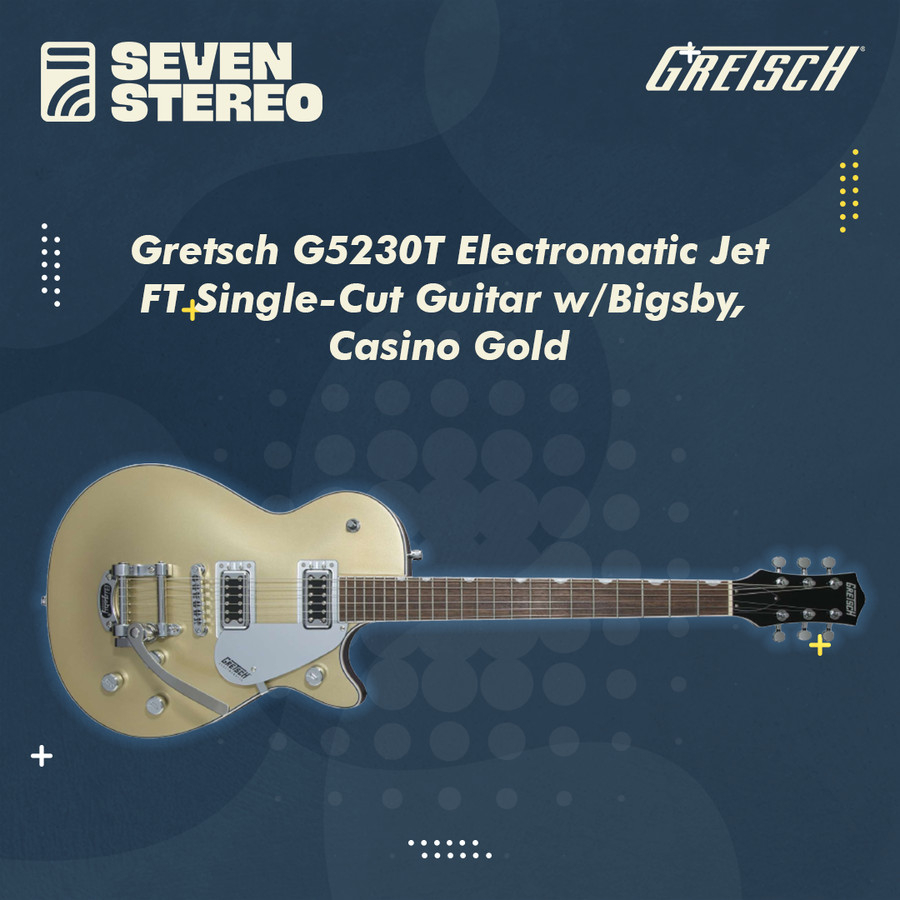 Gretsch G5230T Electromatic Jet FT Single-Cut w Bigsby Casino Gold